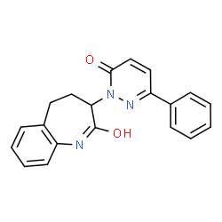 2-(2-hydroxy-4,5-dihydro-3H-1-benzazepin-3-yl)-6-phenylpyridazin-3(2H)-one structure