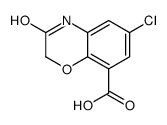 6-chloro-3-oxo-4H-1,4-benzoxazine-8-carboxylic acid Structure