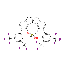 (11aS)-3,7-双[3,5-双(三氟甲基)苯基]-10,11,12,13-四氢-5-羟基-5-氧化物-二茚基[7,1-de：1'' ,7′′-fg] [1,3,2]二氧杂膦酸结构式