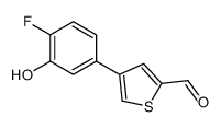 4-(4-fluoro-3-hydroxyphenyl)thiophene-2-carbaldehyde Structure