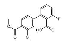 2-(3-chloro-4-methoxycarbonylphenyl)-6-fluorobenzoic acid Structure