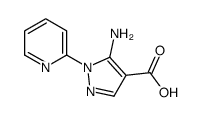 1H-Pyrazole-4-carboxylicacid,5-amino-1-(2-pyridinyl)-(9CI) Structure