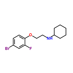 N-[2-(4-Bromo-2-fluorophenoxy)ethyl]cyclohexanamine结构式