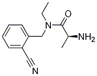 (S)-2-AMino-N-(2-cyano-benzyl)-N-ethyl-propionaMide结构式