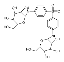 (2R,3R,4S,5R)-2-(hydroxymethyl)-6-[4-[4-[[(3R,4S,5R,6R)-3,4,5-trihydroxy-6-(hydroxymethyl)oxan-2-yl]amino]phenyl]sulfonylanilino]oxane-3,4,5-triol结构式