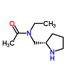 N-Ethyl-N-[(2S)-2-pyrrolidinylmethyl]acetamide Structure