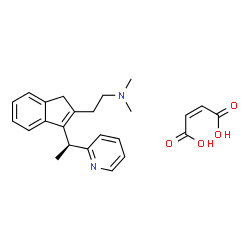 (S)-(+)-Dimethindene maleate Structure