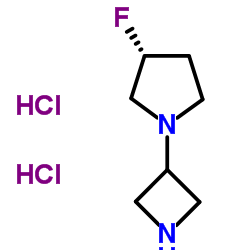 (3S)-1-(氮杂环丁烷-3-基)-3-氟吡咯烷二盐酸盐图片