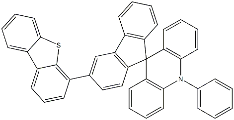 3'-(Dibenzo[b,d]thiophen-4-yl)-10-phenyl-10H-spiro[acridine-9,9'-fluorene] structure