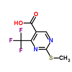 4-(Trifluoromethyl)-2-(methylthio)pyrimidine-5-carboxylic acid structure