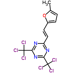 2-[2-(5-甲基呋喃-2-基)乙烯基]-4,6-双(三氯甲基)-1,3,5-三嗪图片