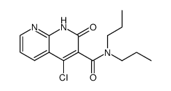 4-chloro-1,2-dihydro-2-oxo-N,N-dipropyl-1,8-naphthyridine-3-carboxamide Structure