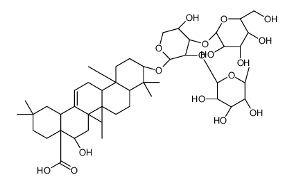 (4aR,5R,6aR,6aS,6bR,10S,12aR,14bR)-5-hydroxy-10-[(2S,3R,4S,5S)-5-hydroxy-4-[(2R,3R,4S,5R,6R)-3,4,5-trihydroxy-6-(hydroxymethyl)oxan-2-yl]oxy-3-[(2S,3R,4R,5R,6S)-3,4,5-trihydroxy-6-methyloxan-2-yl]oxyoxan-2-yl]oxy-2,2,6a,6b,9,9,12a-heptamethyl-1,3,4,5,6,6a Structure