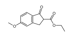 ETHYL 5-METHOXY-1-OXOINDANE-2-CARBOXYLATE structure