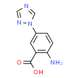 Benzoic acid, 2-amino-5-(1H-1,2,4-triazol-1-yl)- (9CI)结构式