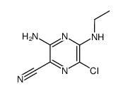 3-amino-6-chloro-5-ethylamino-pyrazine-2-carbonitrile结构式