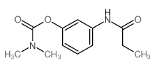 [3-(propanoylamino)phenyl] N,N-dimethylcarbamate结构式