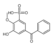 5-benzoyl-3-hydroxy-2-methoxybenzenesulfonic acid结构式