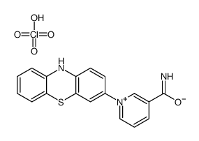 1-(10H-phenothiazin-3-yl)pyridin-1-ium-3-carboxamide,perchlorate结构式