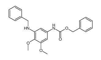 (3-Benzylamino-4,5-dimethoxy-phenyl)-carbamic acid benzyl ester结构式