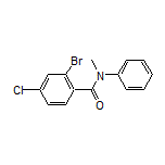 2-溴-4-氯-N-甲基-N-苯基苯甲酰胺结构式