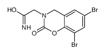 2-(6,8-dibromo-2-oxo-4H-1,3-benzoxazin-3-yl)acetamide Structure