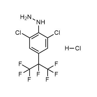 (2,6-二氯-4-(全氟丙烷-2-基)苯基)肼盐酸盐图片