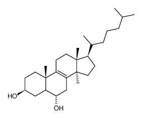 14-Methyl-5α-cholest-8-ene-3β,6α-diol structure