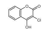 3-Chlor-4-hydroxy-2-oxo-2H[1]benzopyran Structure