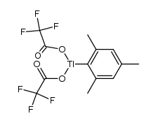 2,4,6-trimethylphenylthallium(III) trifluoroacetate Structure