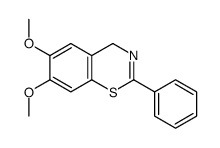 6,7-dimethoxy-2-phenyl-4H-1,3-benzothiazine结构式