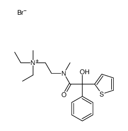 diethyl-[2-[(2-hydroxy-2-phenyl-2-thiophen-2-ylacetyl)-methylamino]ethyl]-methylazanium,bromide结构式