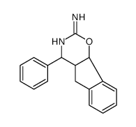 4-phenyl-4,4a,5,9b-tetrahydroindeno[2,1-e][1,3]oxazin-2-amine结构式