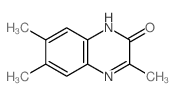 2(1H)-Quinoxalinone,3,6,7-trimethyl-结构式