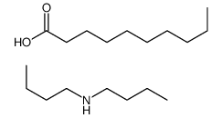 decanoic acid, compound with dibutylamine (1:1) Structure