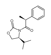 (4S,2'S)-4-iso-propyl-3-(2'-phenylpropionyl)oxazolidin-2-one结构式