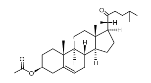 3β-acetoxy-cholest-5-en-22-one结构式