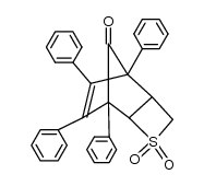 (5R,6R)-1,6,7,8-tetraphenyl-3-thiatricyclo[4.2.1.02,5]non-7-en-9-one 3,3-dioxide Structure