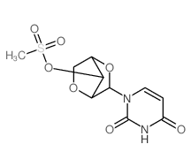 1-(7-methylsulfonyloxy-3,6-dioxabicyclo[2.2.1]hept-2-yl)pyrimidine-2,4-dione Structure