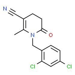 1-(2,4-Dichlorobenzyl)-2-methyl-6-oxo-1,4,5,6-tetrahydro-3-pyridinecarbonitrile structure