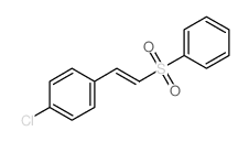 1-[(E)-2-(benzenesulfonyl)ethenyl]-4-chloro-benzene结构式