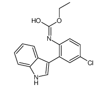 Ethyl [4-chloro-2-(1H-indol-3-yl)phenyl]carbamate Structure