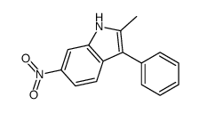 2-methyl-6-nitro-3-phenyl-1H-indole Structure