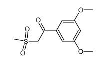 3,5-Dimethoxy-α-(methylsulfonyl)acetophenon结构式