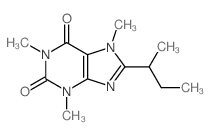 8-butan-2-yl-1,3,7-trimethyl-purine-2,6-dione结构式