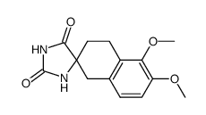 5',6'-dimethoxy-3',4'-dihydro-1'H-spiro[imidazolidine-4,2'-naphthalene]-2,5-dione Structure