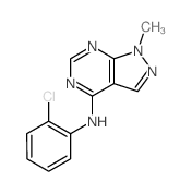 1H-Pyrazolo[3,4-d]pyrimidin-4-amine,N-(2-chlorophenyl)-1-methyl- picture