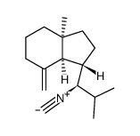 (1R,7aR)-Octahydro-1-[(S)-1-isocyano-2-methylpropyl]-3aα-methyl-7-methylene-1H-indene结构式