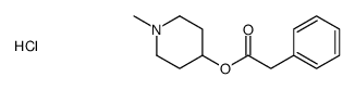 (1-methylpiperidin-4-yl) 2-phenylacetate,hydrochloride Structure