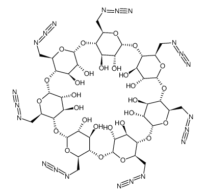 HEPTAKIS-6-AZIDO-6-DEOXY-BETA-CYCLODEXTRIN, 1:1 DMF COMPLEX Structure